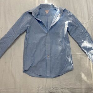 Cat & Jack Boys Light Blue Checkered Shirt
